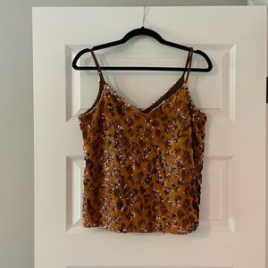 Anthropologie sequin tank